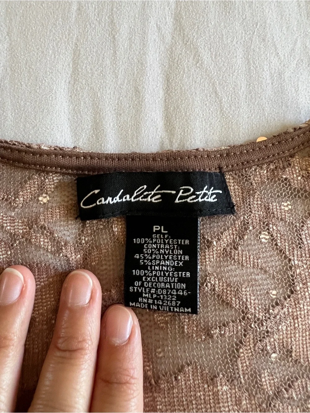 Candalite Petite Lace Knot Cardigan